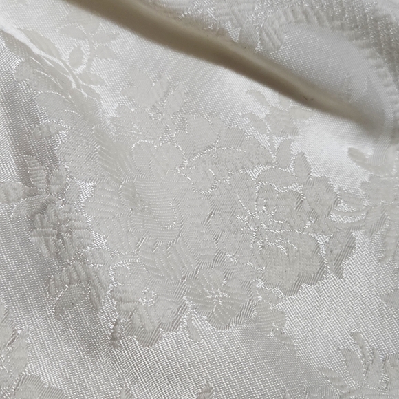 Vintage Jessica McClintock Puff Sleeve Velvet Lace Brocade Formal Midi Dress - Picture 10 of 15